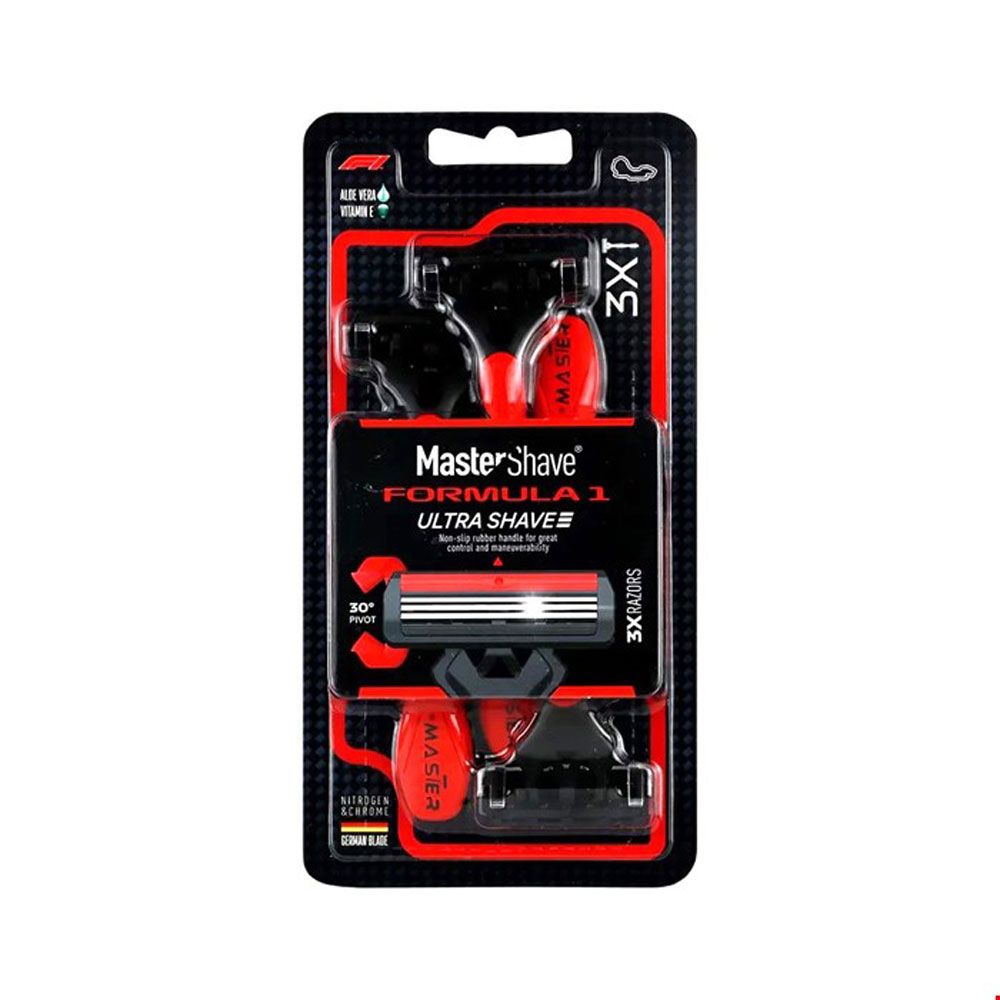 تیغ اصلاح مردانه 3 لبه 3 تایی Formula 1 مستر شیو