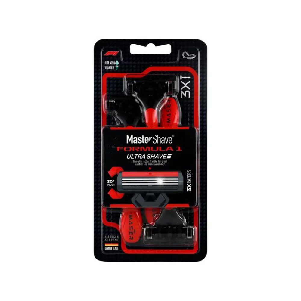 تیغ اصلاح مردانه 3 لبه 3 تایی فرمول 1 مستر شیو